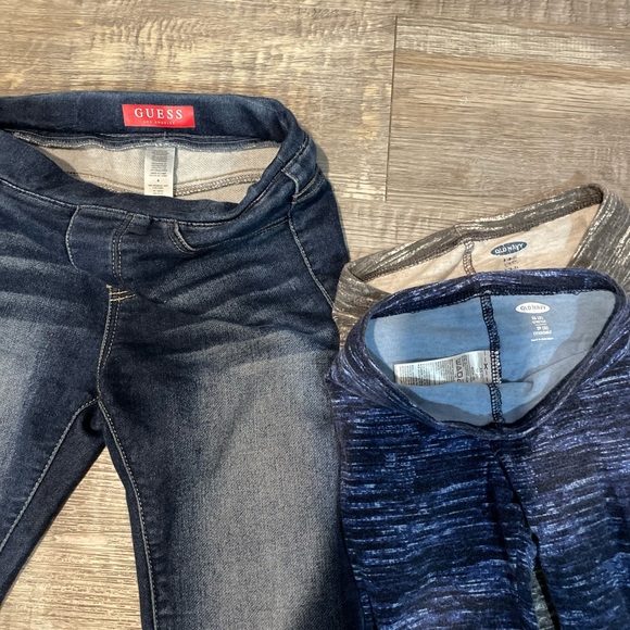 Guess stretchable jeans size6, with free 2x leggings - Picture 4 of 5